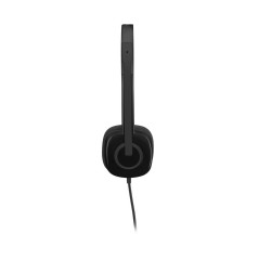 Logitech Stereo H151 Wired Headset - Premium Sound Quality, Comfortable Fit, Stylish Black Design